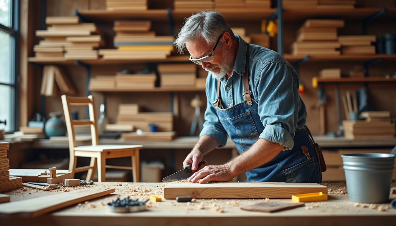 plongez dans le quotidien d'un menuisier français, explorez ses techniques artisanales et découvrez tous les secrets de fabrication du bois.