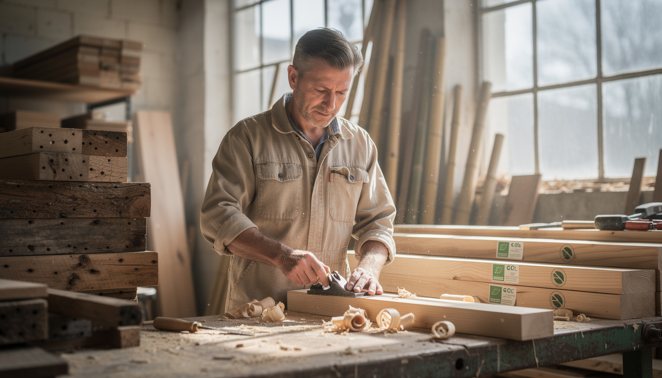 menuisier à orléans spécialisé dans les matériaux durables pour un habitat écologique. investissez dans la qualité et le respect de l'environnement avec nos solutions sur mesure.