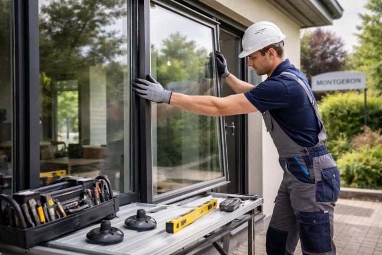 Vitrier à Montgeron : pose de double vitrage et travaux de miroiterie