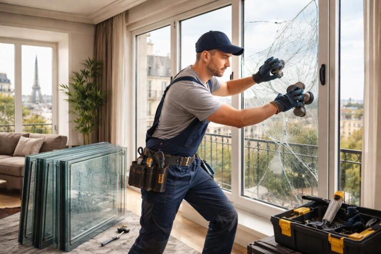 Vitrier à Paris 16 : dépannage urgent et pose de vitrages haute sécurité
