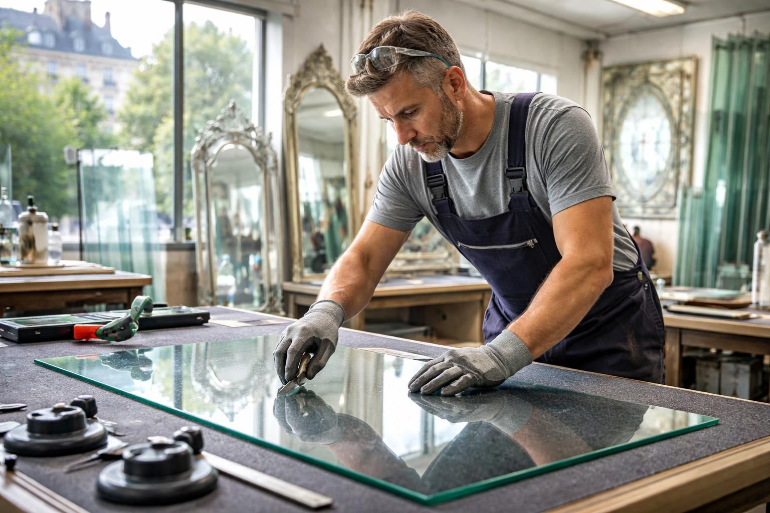 vitrier aux lilas, artisan miroitier qualifié, spécialiste en création et pose de vitres et miroirs pour sublimer vos projets de décoration intérieure et extérieure.