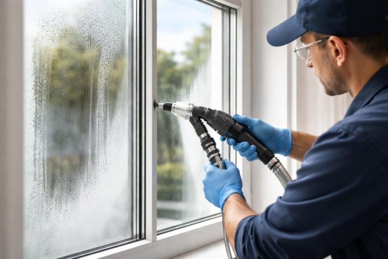 Enlever les traces entre les vitres d&rsquo;un double vitrage défaillant