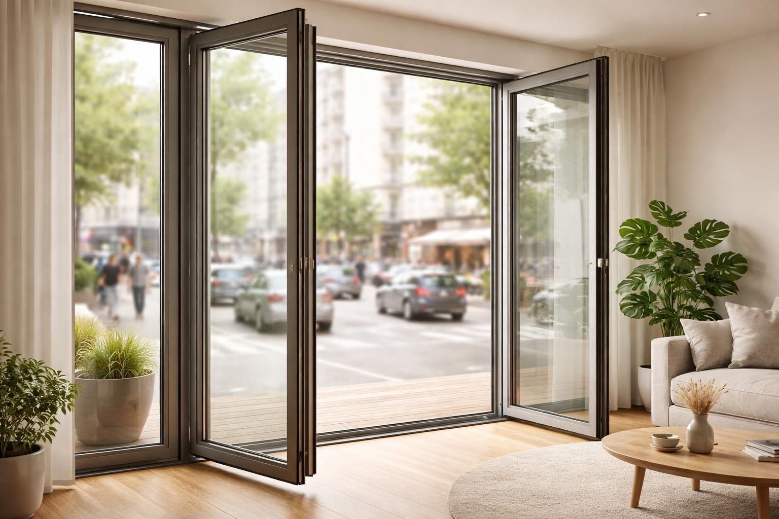 découvrez nos porte-fenêtres avec isolation phonique efficace pour dire adieu aux bruits de la rue et profiter d'un intérieur calme et paisible.