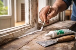 apprenez à refaire le joint d'une fenêtre en bois facilement pour arrêter les fuites d'air et améliorer l'isolation de votre maison.