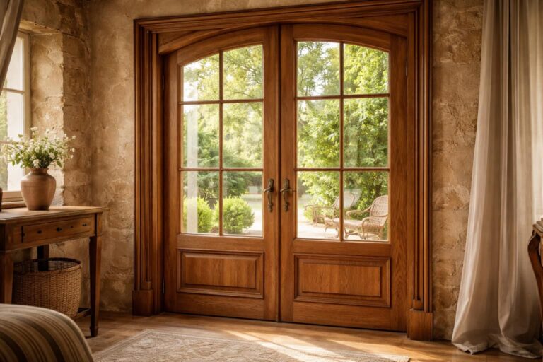 Prix d&rsquo;une porte-fenêtre sur mesure en bois pour un cachet authentique